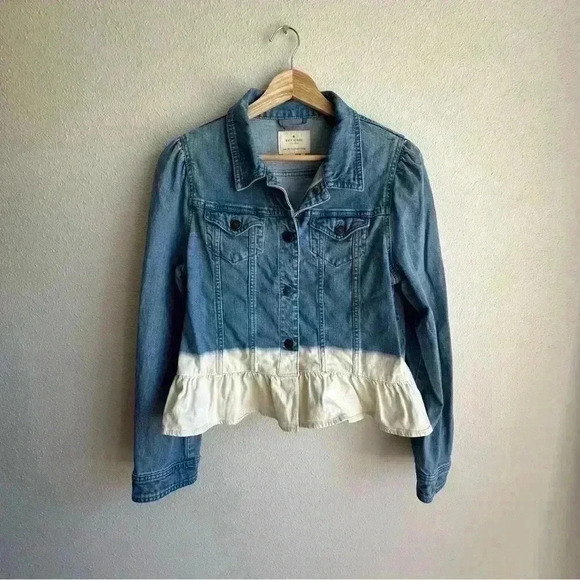 kate spade Jackets & Blazers - Kate Spade - Ombré Peplum Denim Jacket
